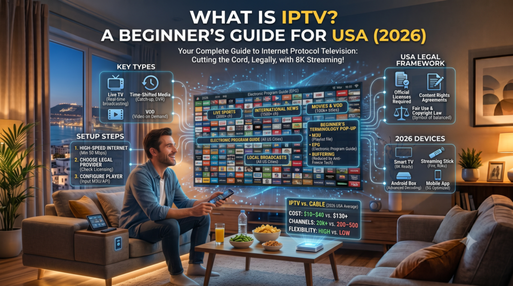 What Is IPTV? A Beginner's Guide for USA (2026)