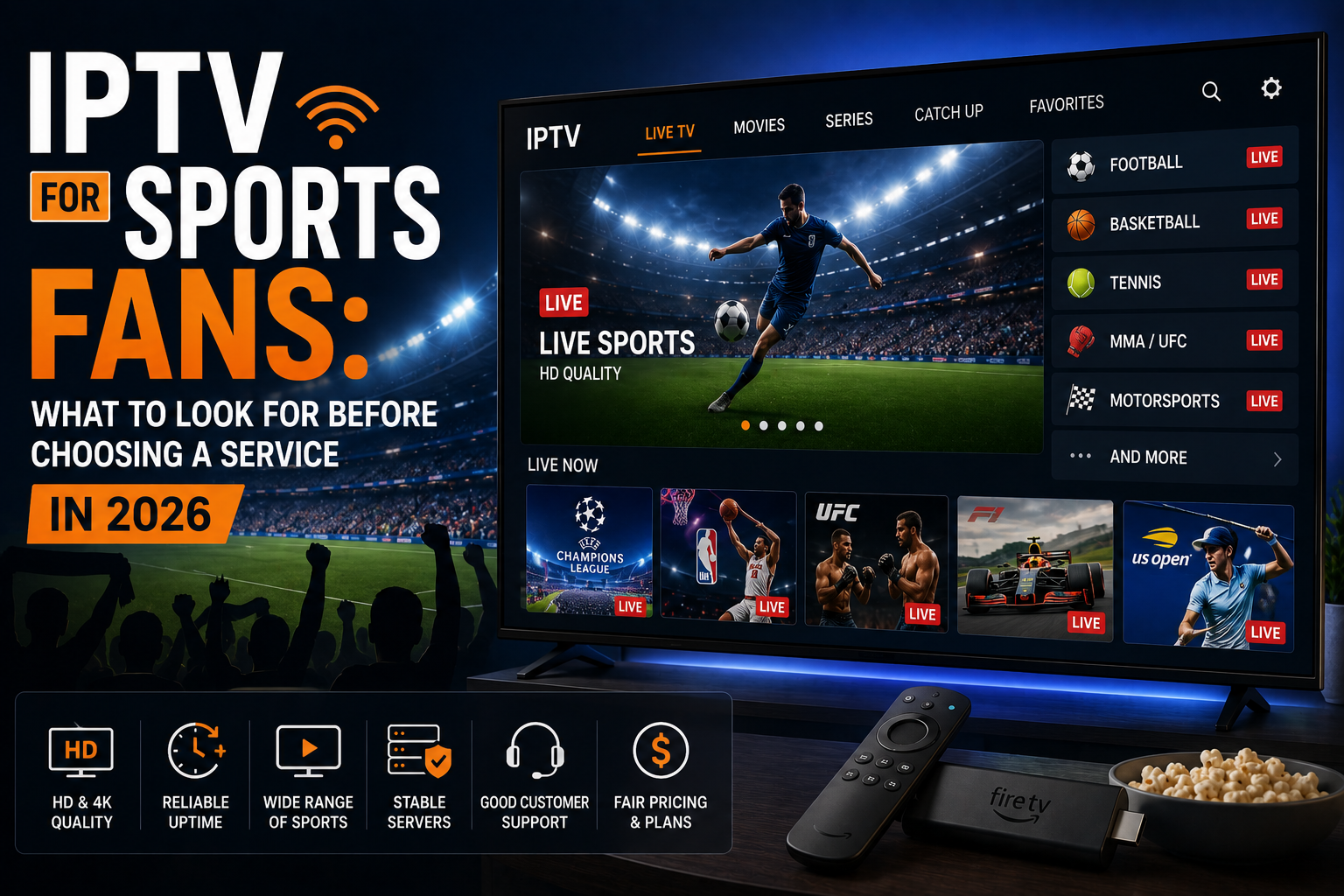 IPTV for Sports Fans What to Look for Before Choosing a Service in 2026
